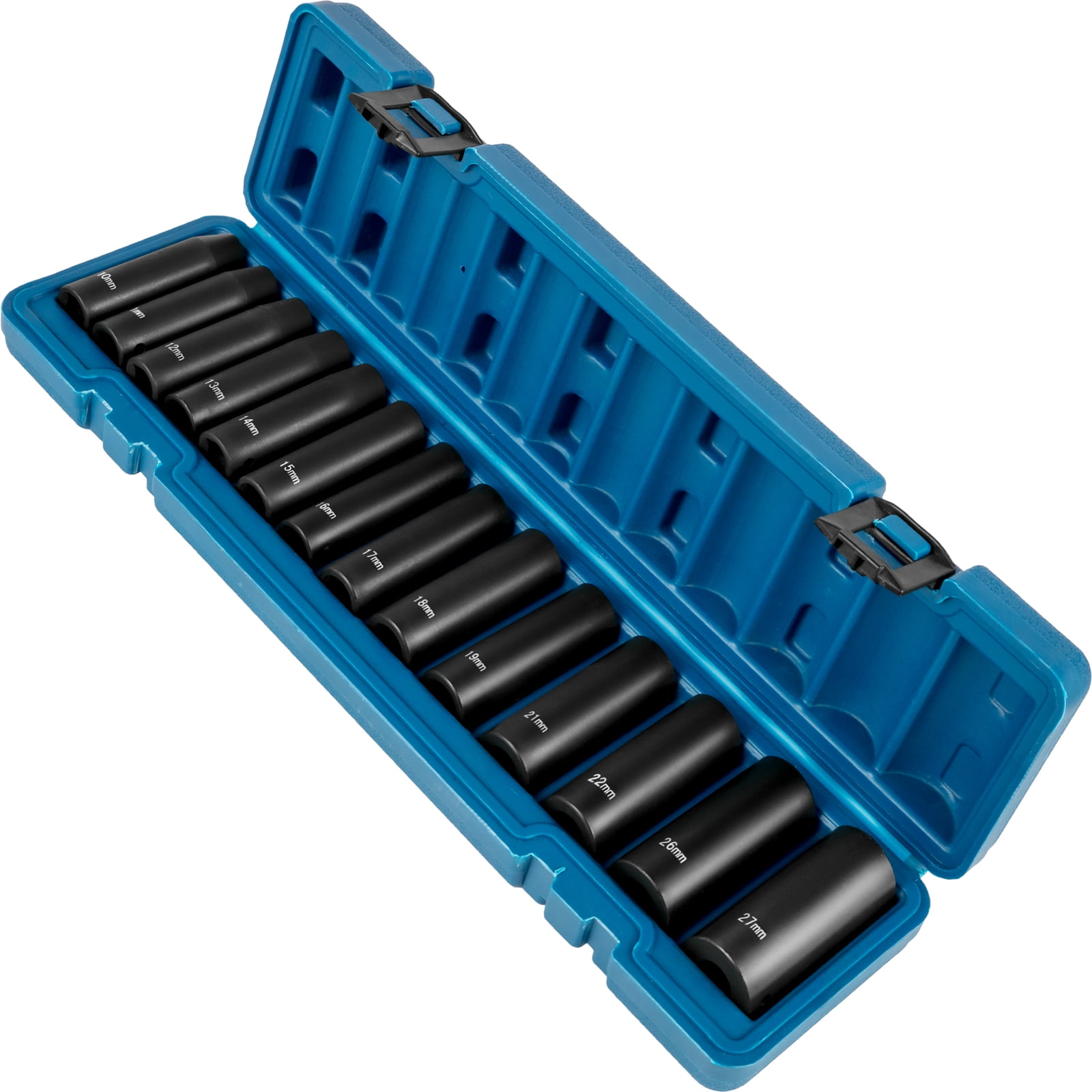 VEVOR Impact Socket Set 1/2 inches 14 Piece Impact Sockets, Deep Socket