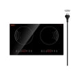 thumbnail image 1 of VEVOR Induction Cooktop, 1800W Electric Countertop Burner, 2 Burner Touch Control Stove, Built-in Induction Cooktop with 9 Power Settings, Child Safety Lock, Timer, Glass Surface, 1 of 10
