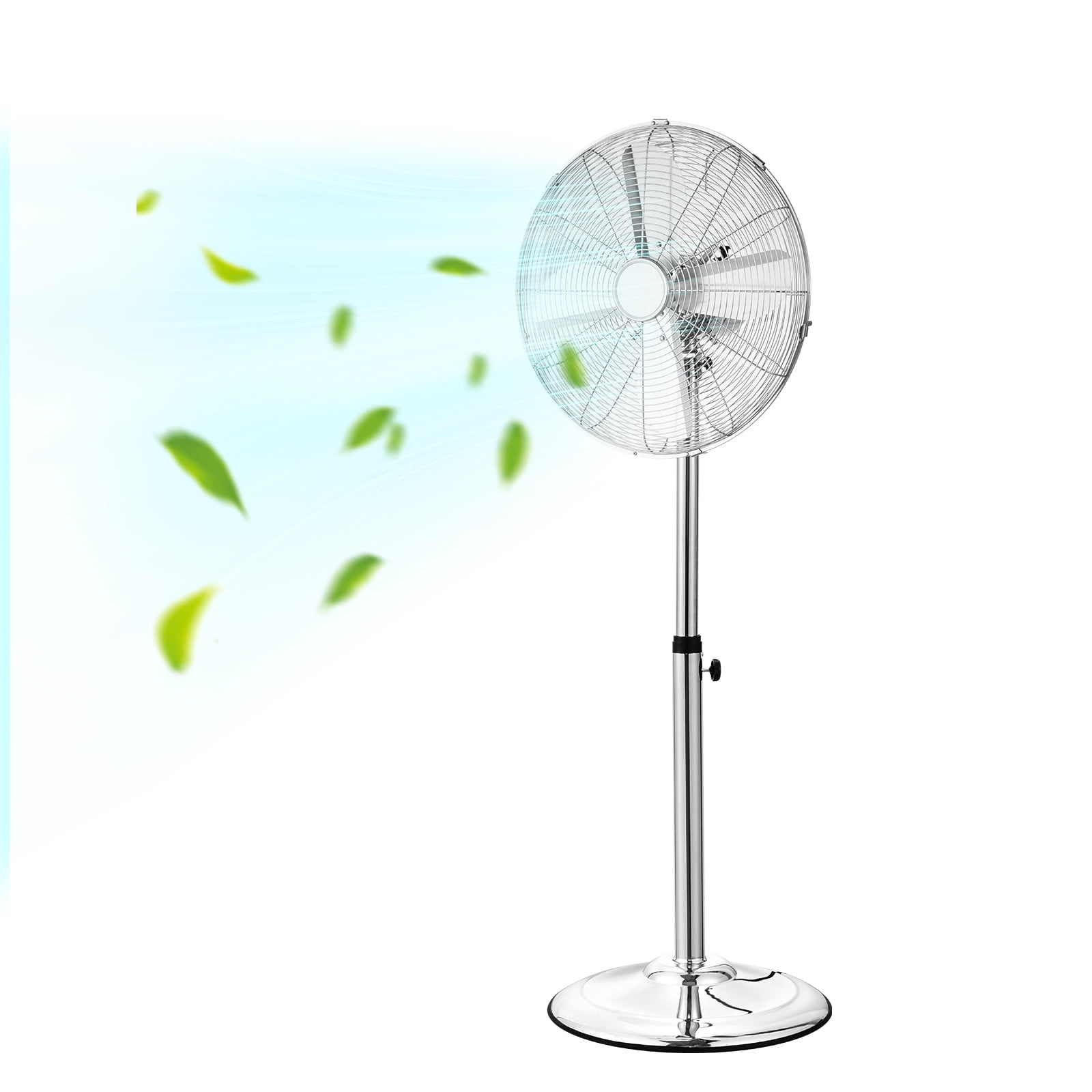 VEVOR Industrial Pedestal Fan, 16 Inch 75-Degree Oscillating Fan ...