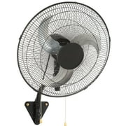 BENTISM Industrial Wall Mount Fan Oscillating Metal Fan 17.5'' 3 Speed Ventilation