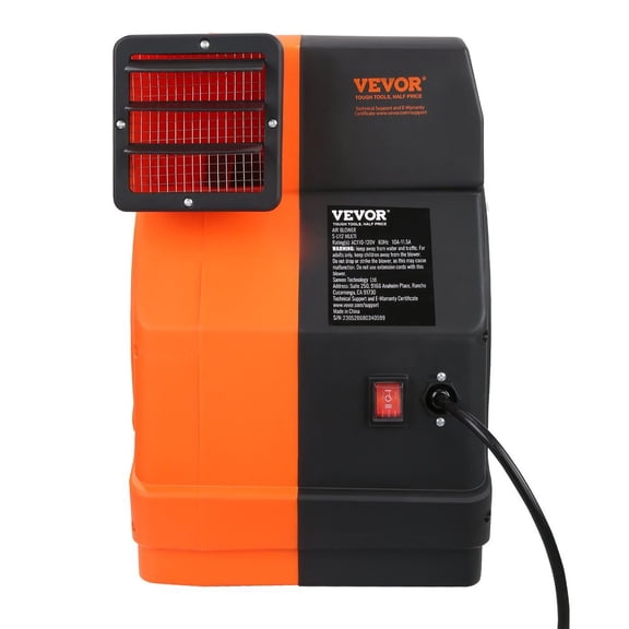 VEVOR Inflatable Blower, 1500W, 2 & 2.1 HP Bounce House Blower, Pump Commercial Air Blower for Inflatables, 3100 RPM Bouncy Castle Electric Fan Perfect for Bounce House, Tested to UL Standards