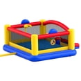 thumbnail image 1 of VEVOR Inflatable Bounce House with Slide and Blower - 177x173x80 Inch Trampoline for Kids 3-10 Years, Includes Storage Bag, Ideal for Outdoor Family Fun, 1 of 12