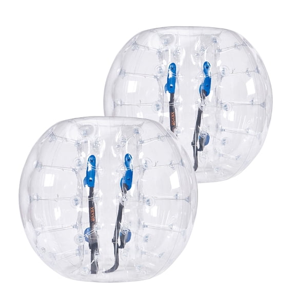 VEVOR Inflatable Bumper Balls 2-Pack, 4FT/1.2M Body Sumo Zorb Balls for Teen & Adult, 0.8mm Thick PVC Human Hamster Bubble Balls for Outdoor Team Gaming Play, Bumper Bopper Toys for Garden,Yard,Park