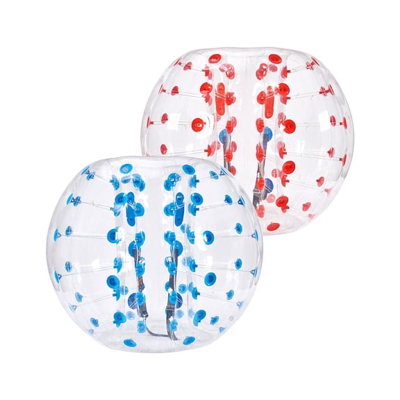 VEVOR Inflatable Bumper Balls 2-Pack, 5FT/1.5M Body Sumo Zorb Balls for Teen & Adult, 0.8mm Thick PVC Human Hamster Bubble Balls for Outdoor Team Gaming Play, Bumper Bopper Toys for Garden, Yard, Par