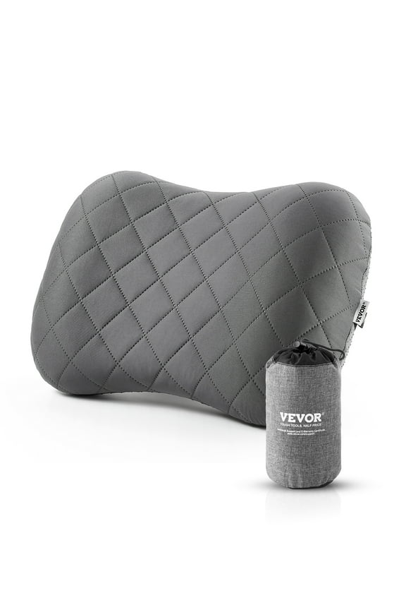 Inflatable Camping Pillow,5-Inch Thickened Travel Pillow, Soft Backpacking Pillows with Removable & Washable Cover,Storage Bag,Lightweight and Portable for Camping, Air Travel, Hiking,Office