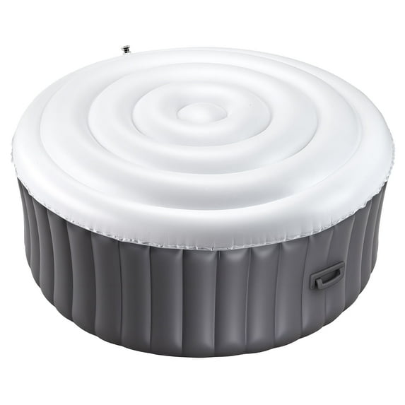 VEVOR Inflatable Hot Tub Cover, 5.4 Ft Round Hot Tub Cover Protector, Insulated Spa Covers for Inflatable Hottub, Weatherproof and Waterproof Energy Saving Lid for Outdoor Use, White