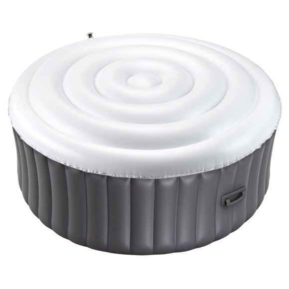 VEVOR Inflatable Hot Tub Cover, 5.4 Ft Round Hot Tub Cover Protector, Insulated Spa Covers for Inflatable Hottub, Weatherproof and Waterproof Energy Saving Lid for Outdoor Use, White