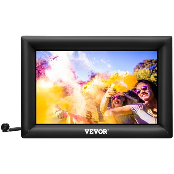 VEVOR Inflatable Movie Screen 20FT Inflatable Projector Screen for outside with 350W Air Blower Inflatable Screen Oxford Fabric Material Blow Up Screen for Outdoor Movie Supports Front/Rear Projectio
