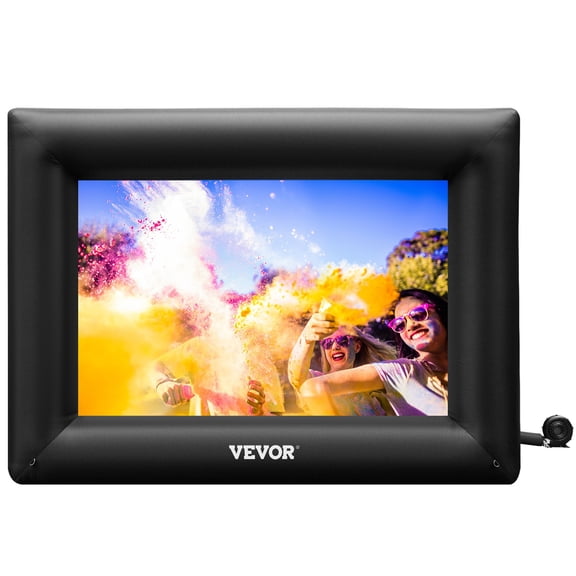 VEVOR Inflatable Movie Screen 24FT Inflatable Projector Screen for outside with 360W Air Blower Inflatable Screen Oxford Fabric Material Blow Up Screen for Outdoor Movie Supports Front/Rear Projectio