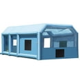 thumbnail image 1 of VEVOR Inflatable Paint Booth, 23 x 13.1 x 9 ft Inflatable Spray Booth, with 750W+480W Powerful Blowers and Air Filter System, Large Motorcycle, Portable Car Paint Booth for Small Truck, Midsize SUV, 1 of 9