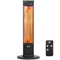 thumbnail image 1 of VEVOR Infrared Heater, 1500W Electric Space Heater with Remote Control, 2 Speeds & Easy Operate, Indoor/Outdoor for Patio Bedroom,Studio,Porch,Dining Room,Studio, 1 of 9