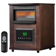 VEVOR Infrared Heater, 1500W Electric Space Heater with Remote Control, LED Screen & 24H Timer, Multiple Temperature Adjustable for Patio Bedroom,Living Room,Studio,Dining Room