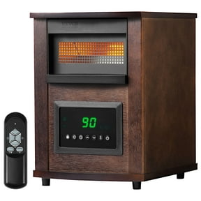 VEVOR Infrared Heater, 1500W Electric Space Heater with Remote Control, LED Screen & 24H Timer, Multiple Temperature Adjustable for Patio Bedroom,Living Room,Studio,Dining Room
