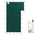 thumbnail image 1 of VEVOR Safety Cover for Inground Pools, 18x34 ft Rectangle with Left Step, Durable Mesh PP, Triple Stitched for Enhanced Durability, Allows Rainwater Through, Comes with Install Kit, 1 of 9