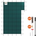 thumbnail image 1 of VEVOR Inground&nbsp;Pool Safety Cover, Fits 20&nbsp;ft&nbsp;x 40 ft&nbsp;Rectangular Winter Pool Cover with Right Step,&nbsp;Triple Stitched, High Strength Mesh PP, Good Rain Permeability, 1 of 8