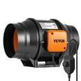 thumbnail image 1 of VEVOR Inline Duct Fan, 6-Inch 400 CFM with Variable Speed Controller, Quiet AC-motor Ventilation Exhaust Fan for Cooling Booster, Grow Tents, Hydroponics, 1 of 10