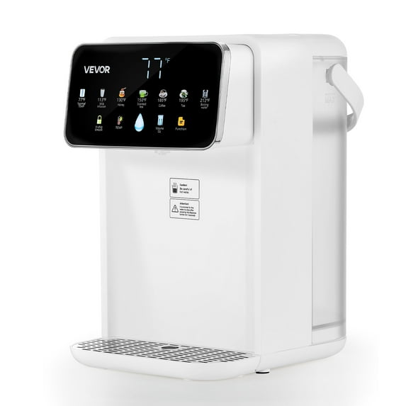 VEVOR Instant Hot Water Dispenser, Countertop Boiling Water Dispenser with Adjustable 7 Temperatures & 7 Water Volumes,118oz Removable Water Tank,Quick Heating with Touchscreen & Child Lock for Home