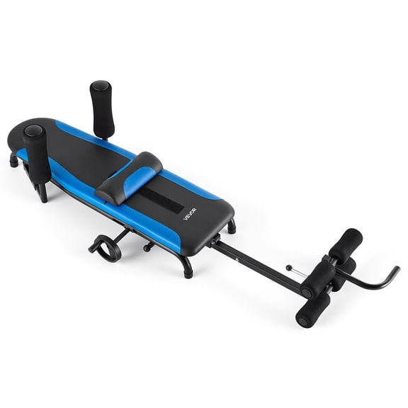 VEVOR Inversion Table, 350 lbs Capacity Heavy Duty Back Inverter Stretcher, Inverted Table with Stable Structure, Adjustable Armrests, Decompression Tables for Shoulders, Neck, Back, Knees
