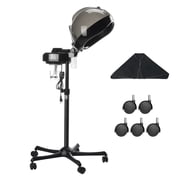 VEVOR Ionic Hair Steamer with Dual Modes, 11.81-inch Hooded, Adjustable Stand & Timer, 5-Wheel Base 2 Lockable for Enhanced Hair Conditioning at Home or Salon