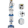 thumbnail image 1 of VEVOR Jacketed Reactor 5L Laboratory Glass Reactor, Jacketed Glass Reactor, Chemical Reaction Vessel, Lab Jacketed Reactor, Reaction Vessel Chemistry, with Digital Display, for Reaction Distillation, 1 of 9
