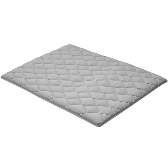 VEVOR Japanese Tatami Mat, Queen Size Foldable Japanese Tatami Mattress, Futon Mattress with Storage Bag & Fastener, 9-Layer Floor Mat for Sleeping, Dormitory, Meditation, Yoga, 80 x 60 x 2.5 in, Gra
