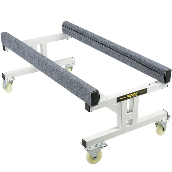 VEVOR Jet Ski Stand, 1300 LBS Capacity Watercraft PWC Dolly, Adjustable Width Boat Storage Trailer with Four Casters & Two Brakes, Watercraft Cart for Ski Fishing Boat Sailboat