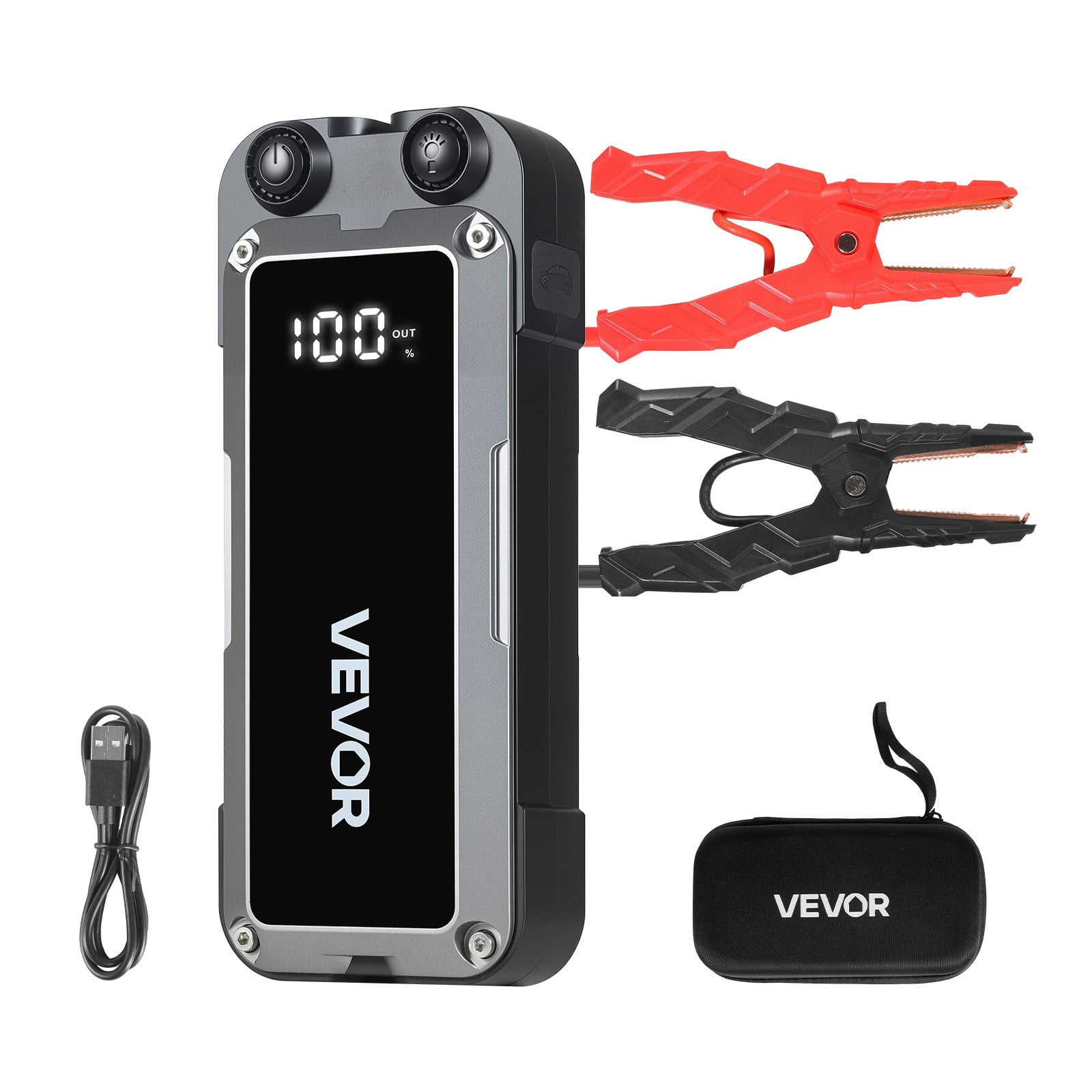 booster cable box WolfBox 4000A Peak Car Jump Starter, Portable 12V Battery Pack, Quick  Charging, Emergency Booster for 10L Engines