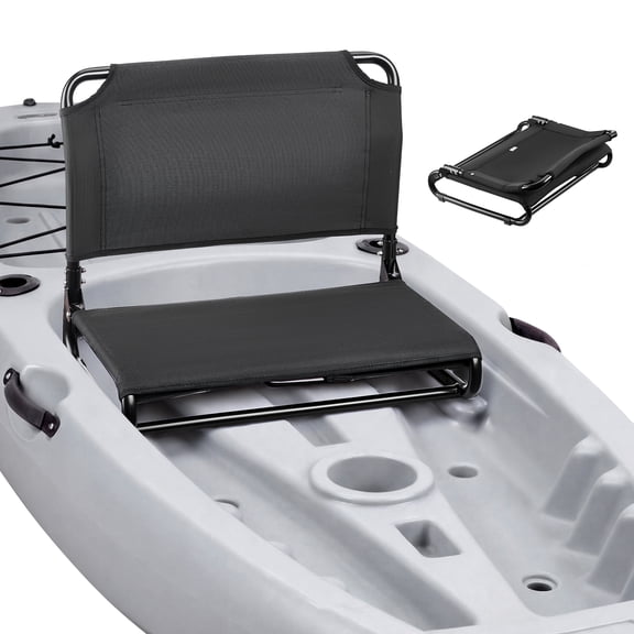 VEVOR Kayak Seat, 1 Pack 0.8" Raised Height, Foldable Seat with Back Support, Replacement Upgrade for Tamarack, Tahoma, Tioga, Spitfire, Kenai & Daylite, Sit-on-Top/Fishing/Inflatable Kayak & Rowboat