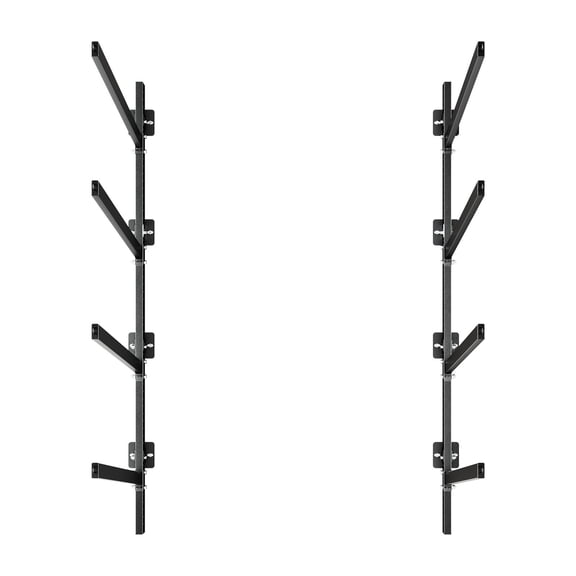 VEVOR Kayak Storage Rack for 4 Kayaks, Holds 300 lbs, Heavy Duty Adjustable Wall Mount Stand for Indoor Outdoor Garage Shed Dock, Storage Holder for Canoe, Small Boat, SUP, Surfboard & Paddleboard