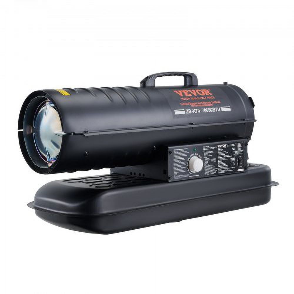 VEVOR Kerosene Forced Air Heater, 70000 BTU Portable Torpedo Diesel