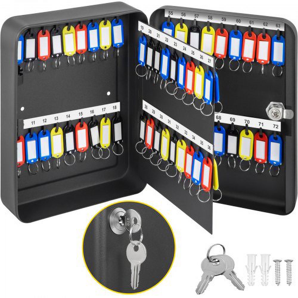 VEVOR Key 72 Position, Q235 Steel Key Lock Box with 72 Key