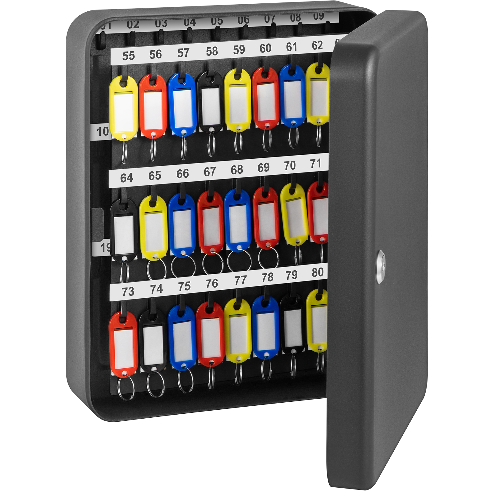 VEVOR Key 72 Large Capacity Key Box, Key Lock Steel