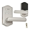 thumbnail image 1 of VEVOR Keyless Entry Door Lock with Handle, Electronic Lever Door Handle with Keypad, Customizable User Codes, Keyed Entry, Auto Lock, Anti-Peeking Password, Backlit Keypad, for Home, Satin Nickel, 1 of 9
