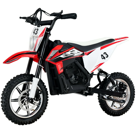 VEVOR Kids Ride On Motorcycle, 36V Battery Powered Electric Motorcycle with Speed Up to 15.5mph, Treaded Tires, LED Light, Battery Gauge,Dual Brakes,Ride on Toys for Children Boys Girls Aged 14+