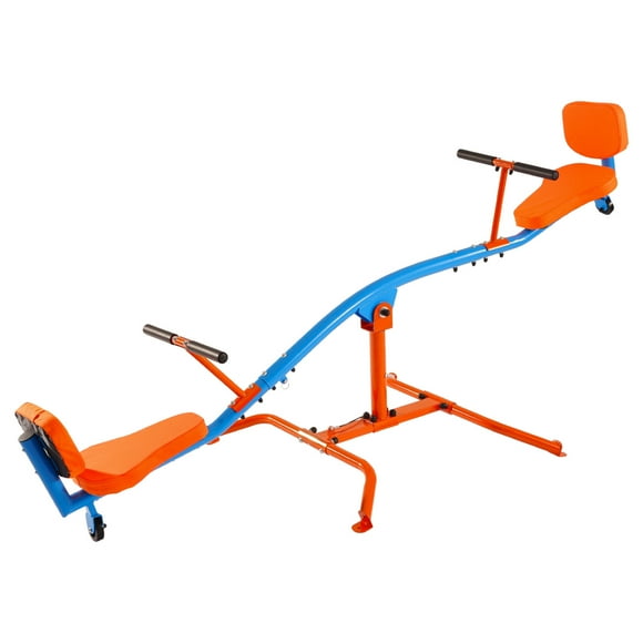 VEVOR Kids Seesaw, 300 lbs Load Capacity, Sit and Spin Teeter Totter with Easy-Grip Handles, Kids Outdoor Playground Equipment, Outside Toys, Swiveling 360 Degrees Rotating for Children Aged 3+