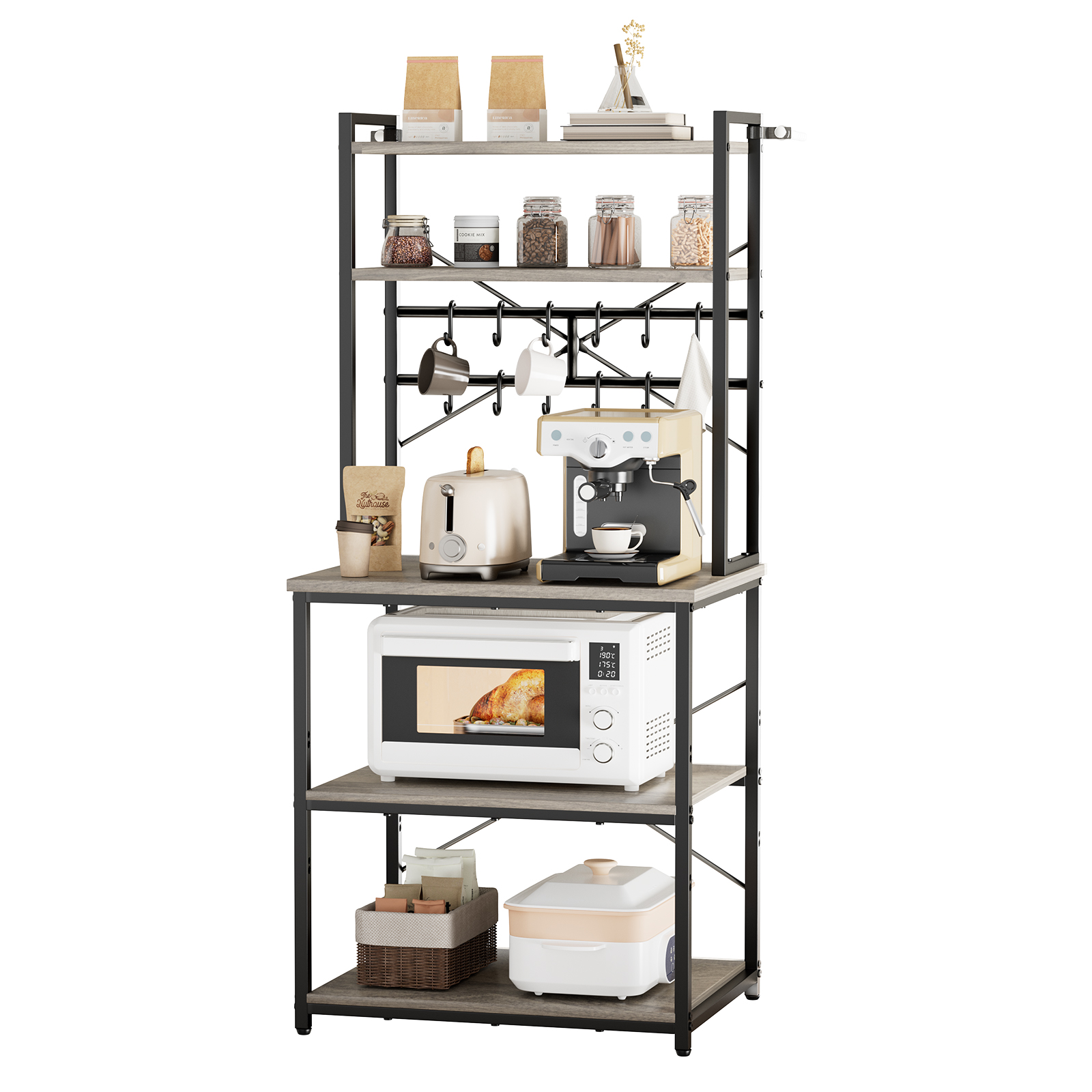 12in Baker Rack VEVOR Kitchen Bakers Rack, 23.6 inch Width Bakers Rack, Kitchen Stand ...