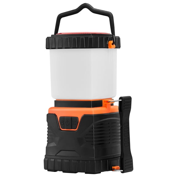 VEVOR LED Camping Lantern, All-in-one, 1000LM, 360 Illumination, 4 Lighting Modes, Battery Powered Light, Outdoor Robust Flashlight, Built to Last Light, Ideal for Hiking Fishing Outages Repairs