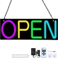 thumbnail image 1 of VEVOR 20" x 7" Multi-Color LED Open Sign with Remote Control for business, 1 of 7