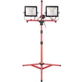 thumbnail image 1 of VEVOR 200W 20,000 Lumen Dual-head LED Work Light with stand, Adjustable Tripod Stand, IP65 Waterproofed LED Outdoor Light Stand, 1 of 9