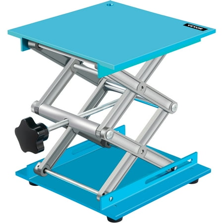 VEVOR Lab Jack 8 X 8 inch, Lab Jack Stand 88LB Load Capacity, Scissor Lab Jack Aluminum, Laboratory Jack Height Adjustable, Scissor Platform Lift for Physical, Chemical, Biological Experiments Use