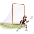 thumbnail image 1 of VEVOR Lacrosse Goal, 6' x 6' Lacrosse Net, Steel Frame Backyard Lacrosse Training Equipment, Portable Lacrosse Goal with Carry Bag, Quick & Easy Setup, Perfect for Youth Adult Training, Orange, 1 of 9