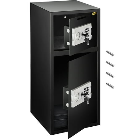 VEVOR Large Double Door Security Safe Box 2.6 Cubic Feet Steel Safe Box Strong Box with Digital Lock for Money Jewelry Black