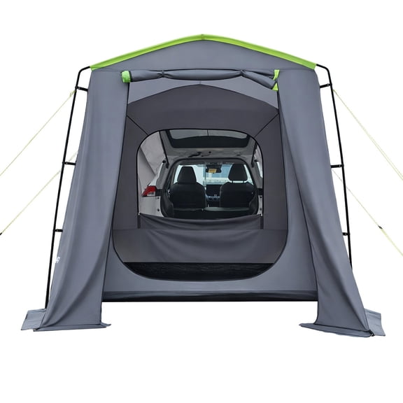 VEVOR Large SUV Tent for 59 Person, 10.6 x 8 FT All-Season SUV Tailgate Tent with Ventilated Door & Mesh Windows, PU3000mm Waterproof Dual-Use Car Rear Hatch Tents for Outdoor Camping Hiking