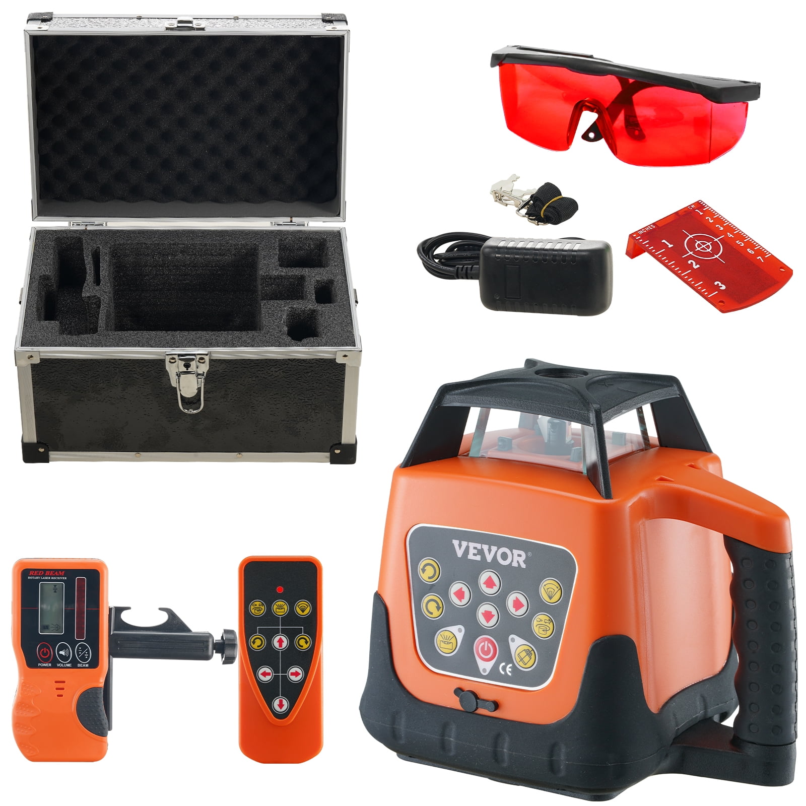 VEVOR Laser Level, 1650ft, 360 Degree Self Leveling Red Cross Line ...