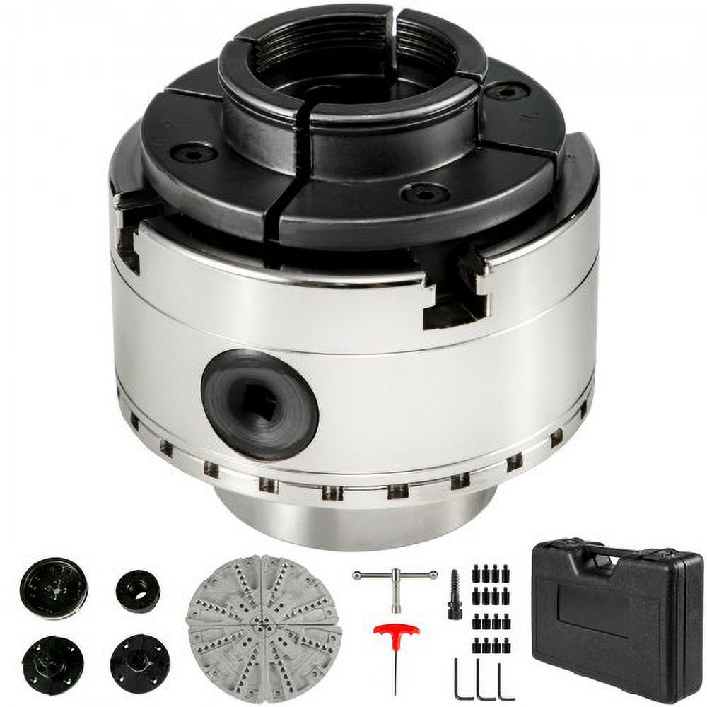 VEVOR Lathe Chuck, 3.75 inch Woodturning Chuck 4 Jaws Wood Lathe Bowl