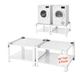 thumbnail image 1 of VEVOR Laundry Pedestal, 16.1 in Height, 27.5 x 27.5 in Washer and Dryer Pedestals with Storage Shelf, 700 lbs Load Capacity, Non-Slip Feet, Washing Machine Stand Universal Fit, White, 2 Pack, 1 of 9