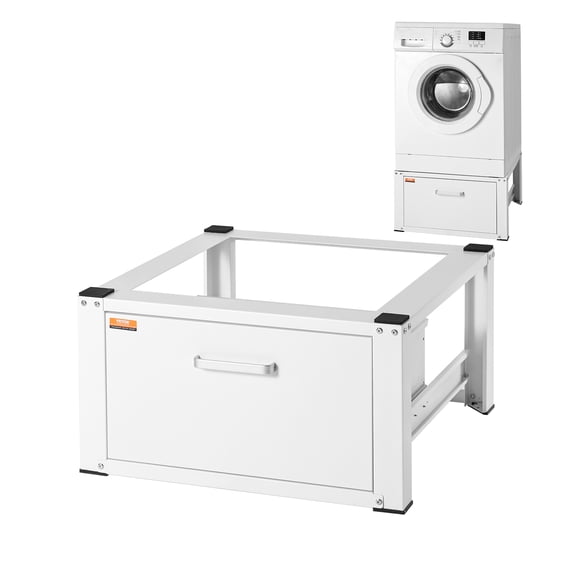 VEVOR Laundry Pedestal 27" Wide 14.4" Height, Washer And Dryer Base Stand Platform Universal Fit 660lbs Capacity, Heavy Duty Multi-Functional Base for Washing Machine with Drawer & Rich Accessories
