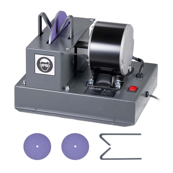 VEVOR Lawn Mower Blade Sharpener, 1/3HP Lawnmower Blades Grinder with 7" Ceramic Grinding Wheel, 30 or 40 Blade Sharpening Machine for High Lift, Low Lift, Gator & Flat Blades