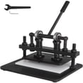 thumbnail image 1 of VEVOR Leather Cutting Machine Black Manual Leather Embossing Machine 260x150 mm Upper Platen Manual Leathercraft Cutting Machine for Various of Materials, 1 of 9