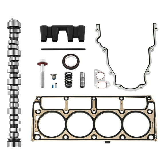 VEVOR Lifter Camshaft Kit, 13-Piece Set, Gray Cast Iron Engine Cam, Compatible with Norris trucks from 1999-2013 GM Gen3/4, Fit 1999-2013 LS-Based Engines (Silverado, Sierra, Tahoe, Yukon/LS1)